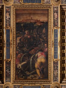 モンテリッジョーニの襲撃 作： Giorgio Vasari